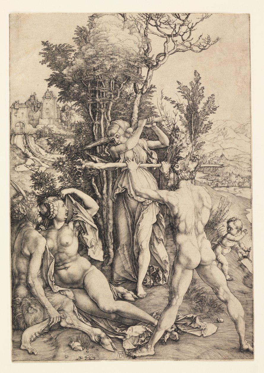 Hércules na Encruzilhada (Os Efeitos do Ciúme) de Albrecht Dürer