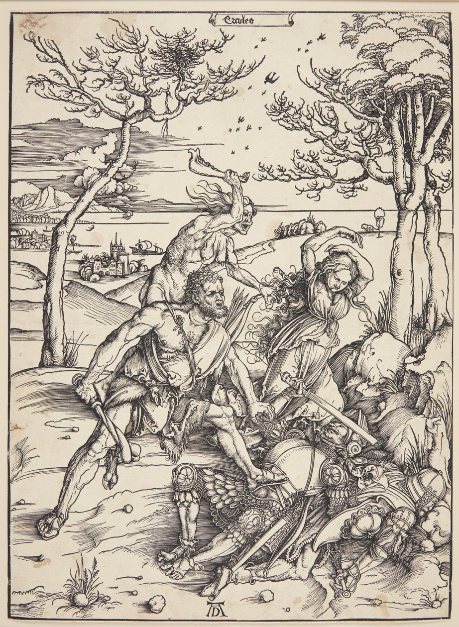 Hércules conquistando os gêmeos Molionide de Albrecht Dürer