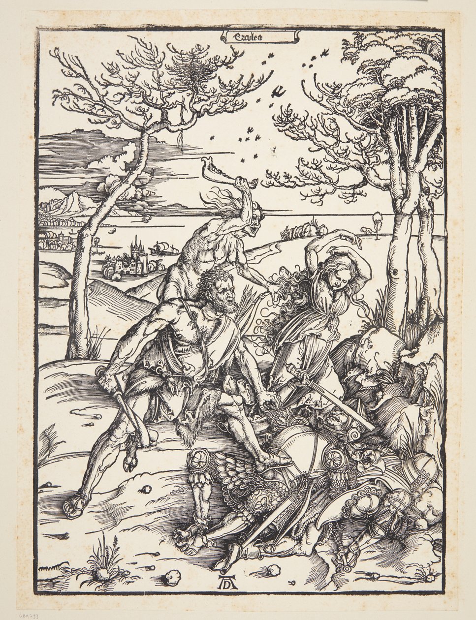 Hércules conquistando os gêmeos Molionide de Albrecht Dürer