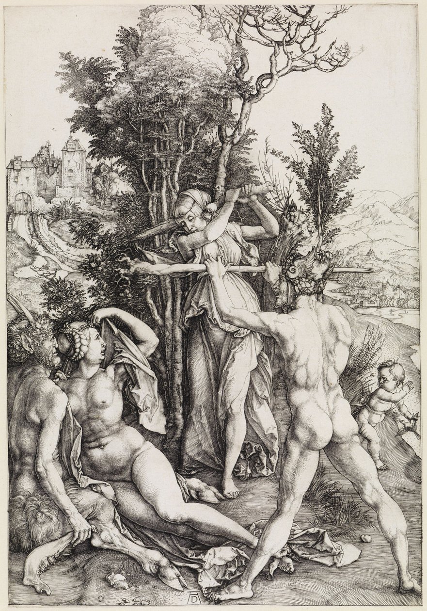 Hércules na encruzilhada (O ciúme) de Albrecht Dürer