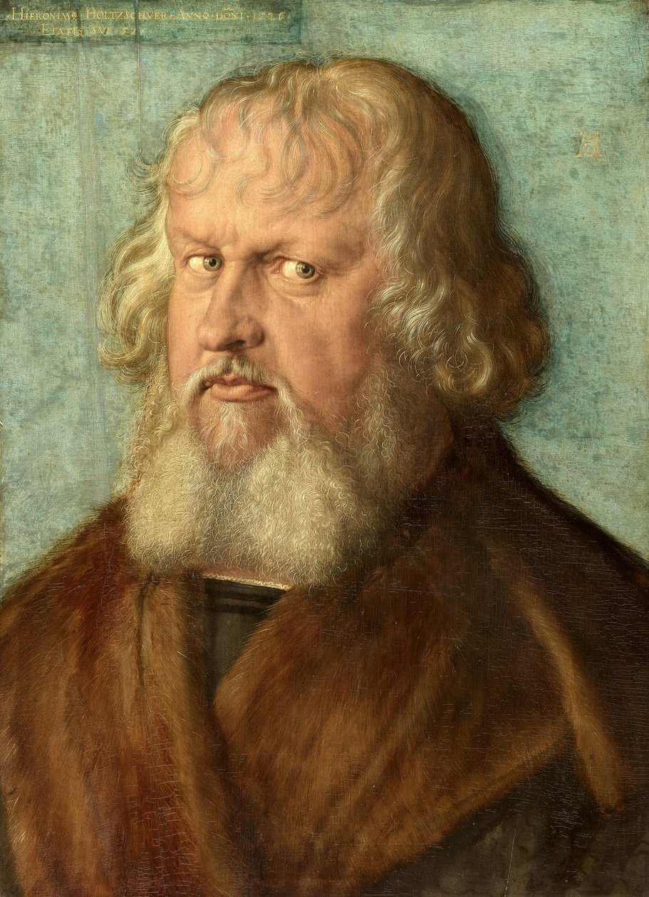 Hieronymus Holzschuher (1469-1529) com tampa de Albrecht Dürer