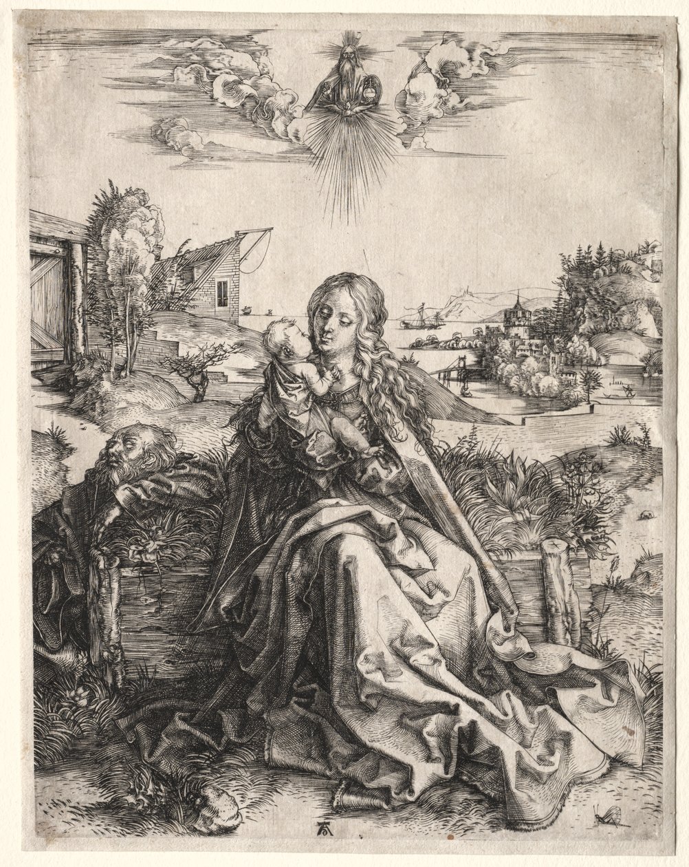 Sagrada família com a borboleta de Albrecht Dürer