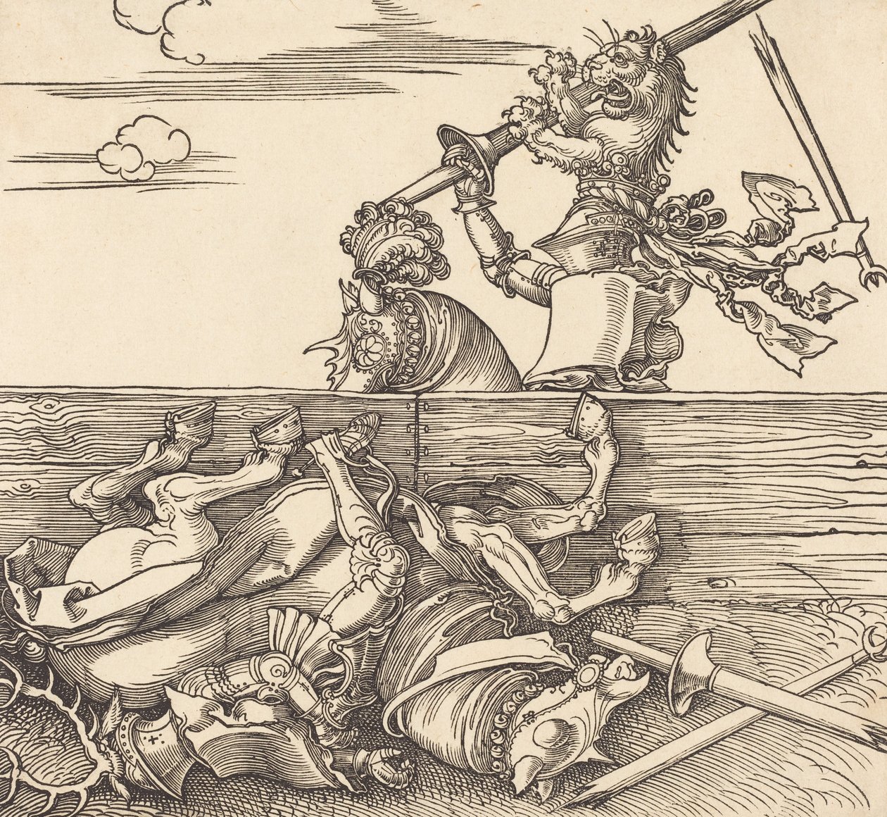 Justa Italiana, c. 1516. de Albrecht Dürer