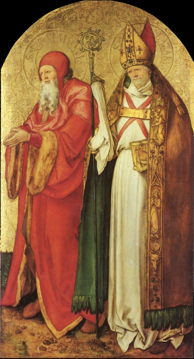 Altar de Jabach: Santos Simeão e Lázaro de Albrecht Dürer