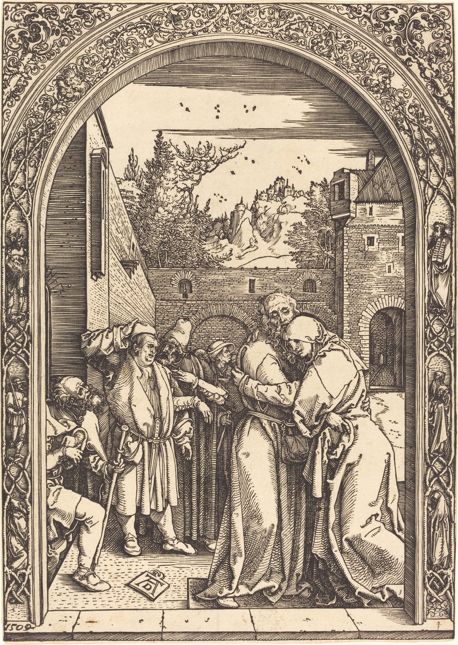 Joachim e Anna no Golden Gate de Albrecht Dürer