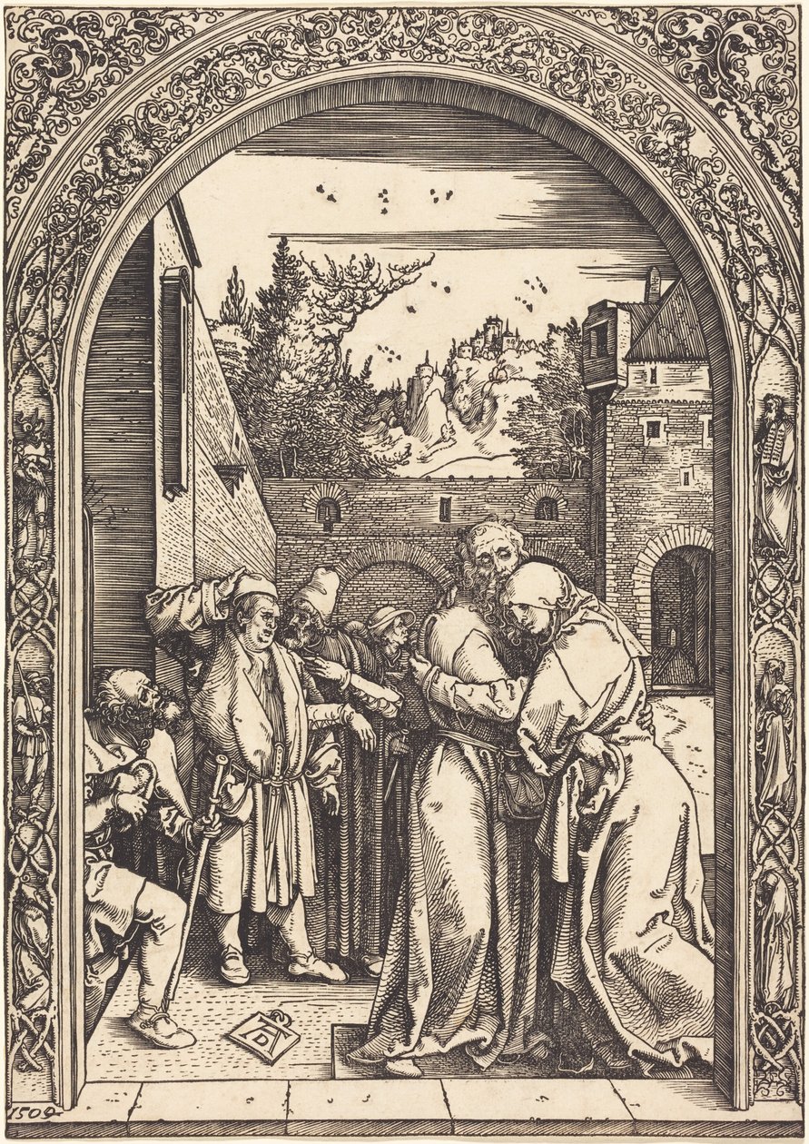 Joaquim e Ana na Porta Dourada de Albrecht Dürer