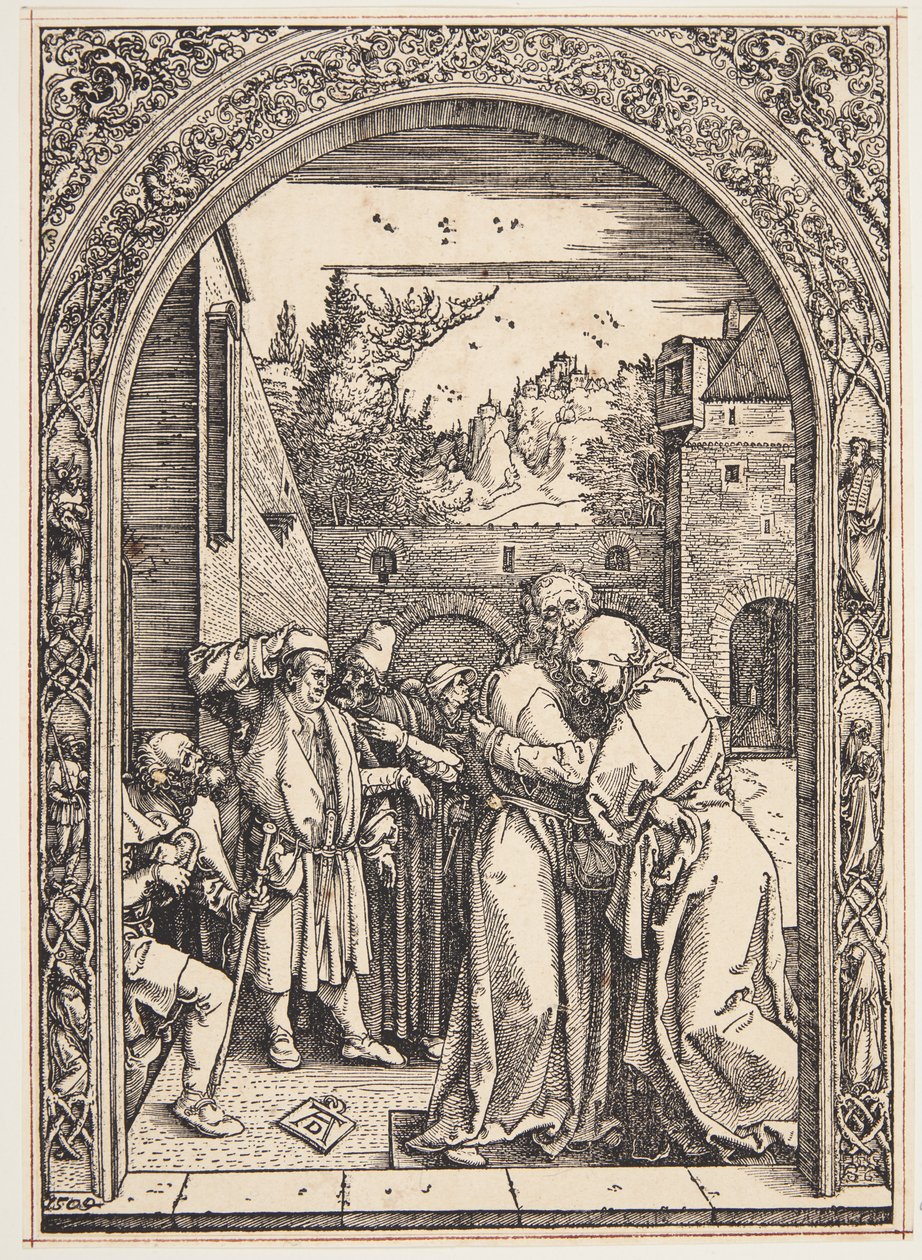 Joachim e St. Ann se encontram no Golden Gate de Albrecht Dürer