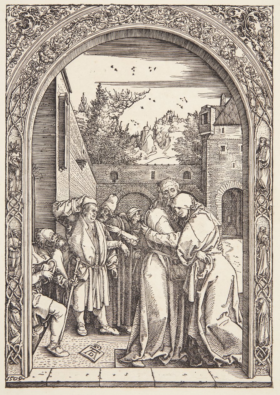 Joachim e St. Ann se encontram no Golden Gate de Albrecht Dürer
