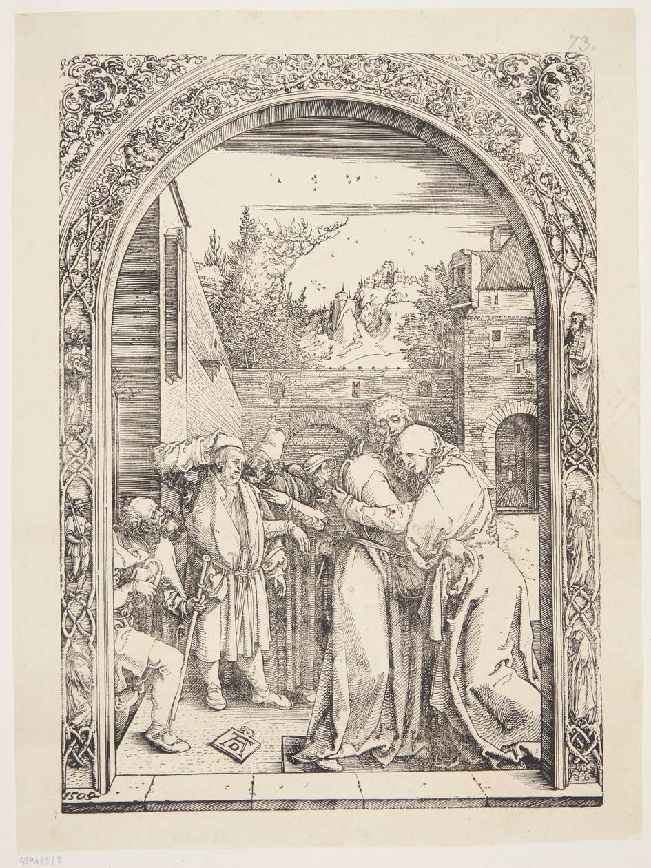 Joachim e St. Ann se encontram no Golden Gate de Albrecht Dürer
