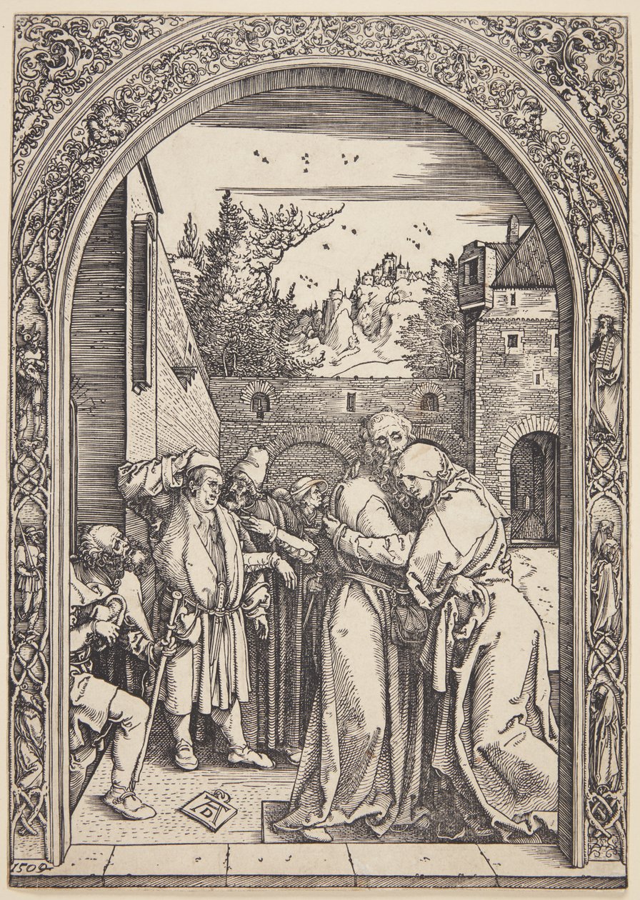 Joachim e St. Ann se encontram no Golden Gate de Albrecht Dürer