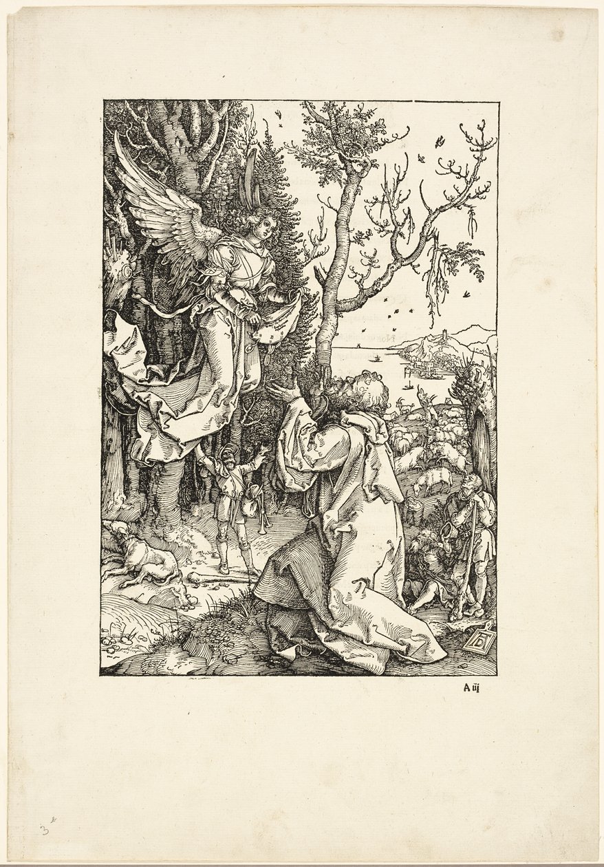Joaquim e o Anjo, de A Vida da Virgem de Albrecht Dürer