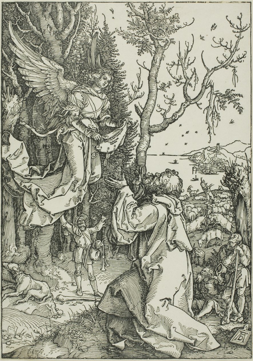 Joachim e o Anjo, de A Vida da Virgem de Albrecht Dürer