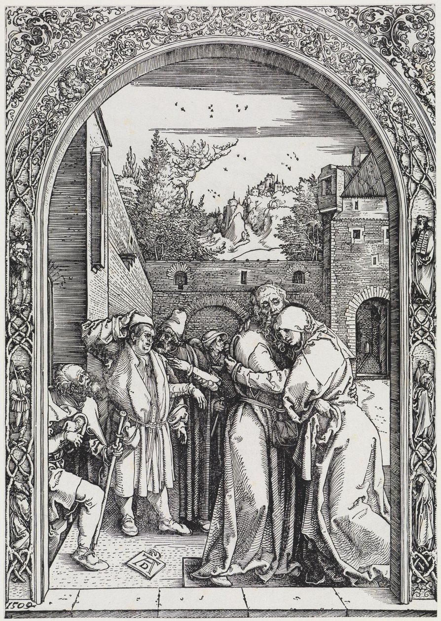 Joaquim e Ana sob a Porta Dourada de Albrecht Dürer