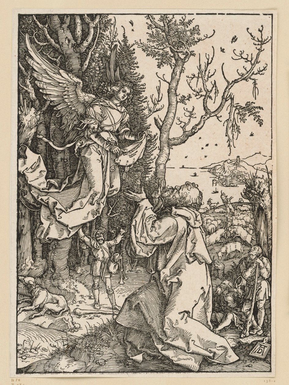 Joaquim e o anjo (Vida da Virgem) de Albrecht Dürer