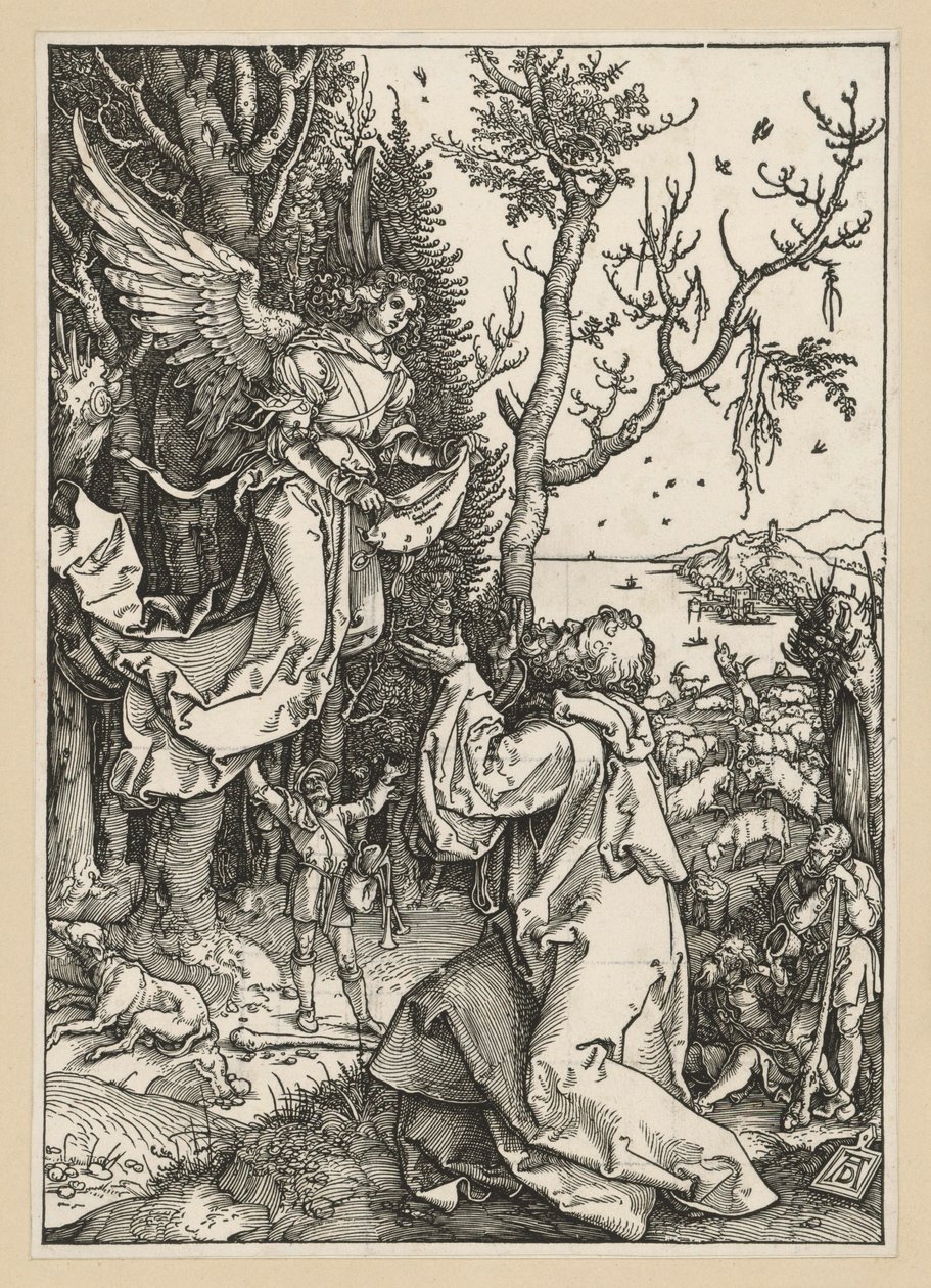 Joaquim e o anjo (Vida da Virgem) de Albrecht Dürer