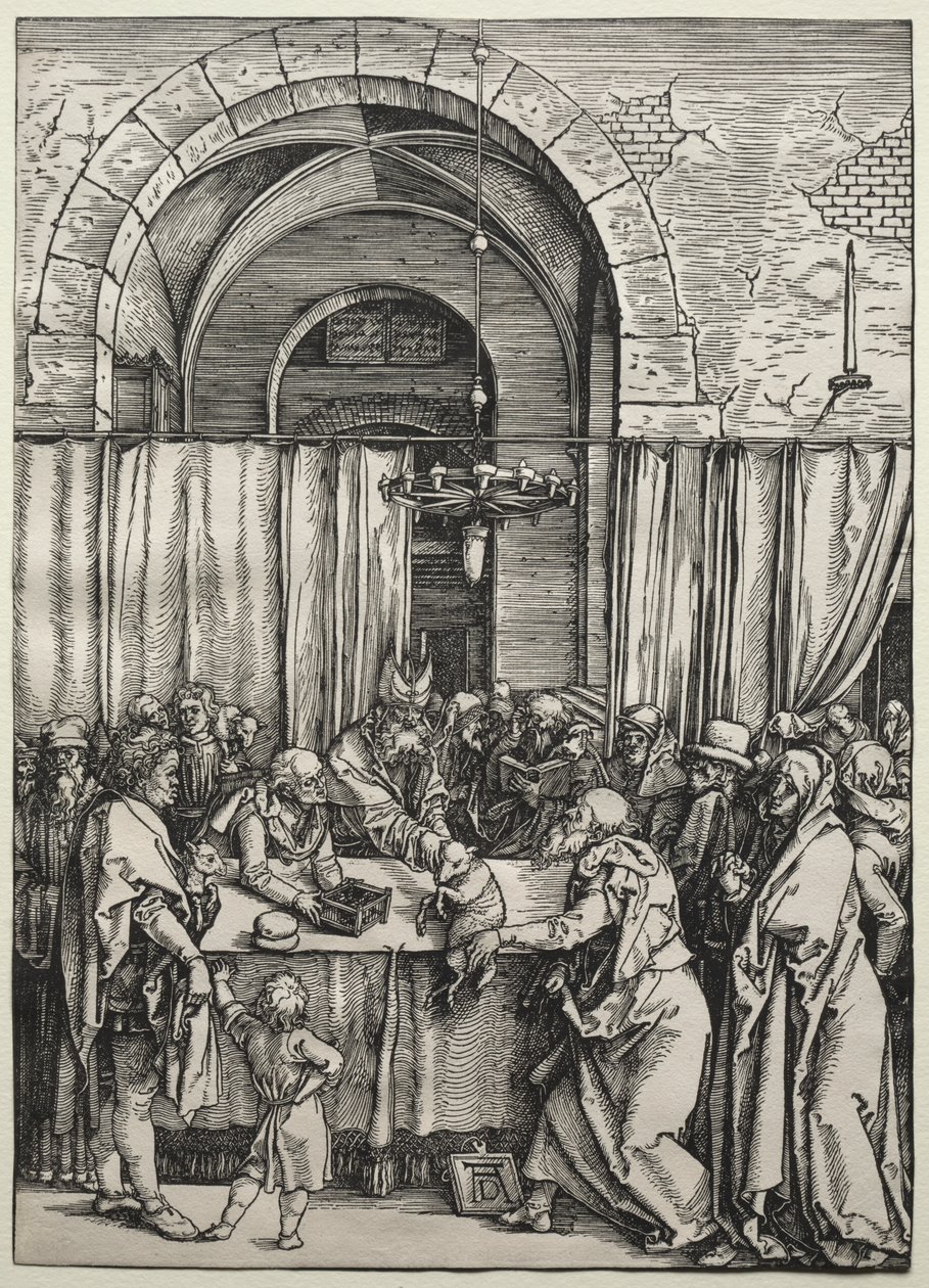 A oferta de Joachim rejeitada pelo sumo sacerdote de Albrecht Dürer