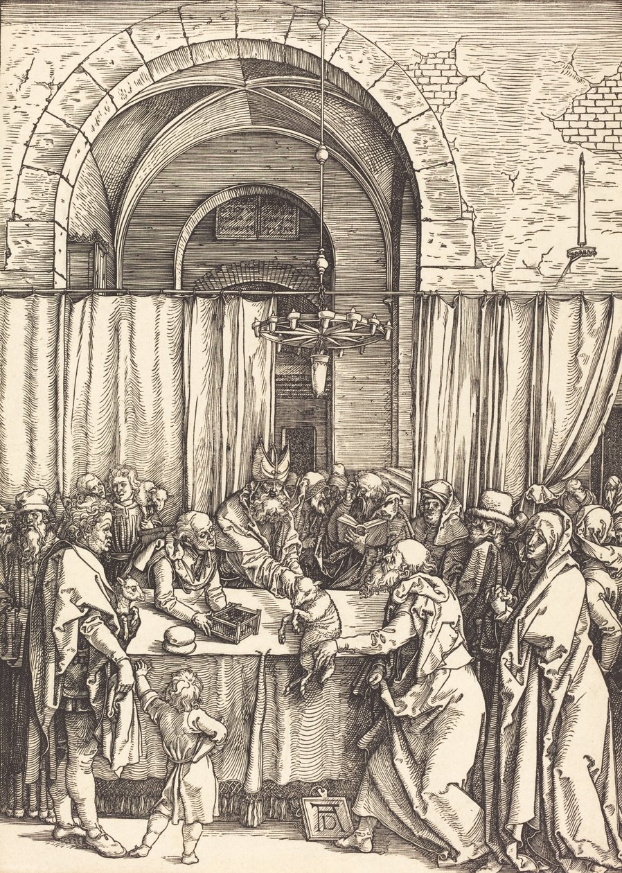 Oferta de Joachim rejeitada, c. 15041505. de Albrecht Dürer