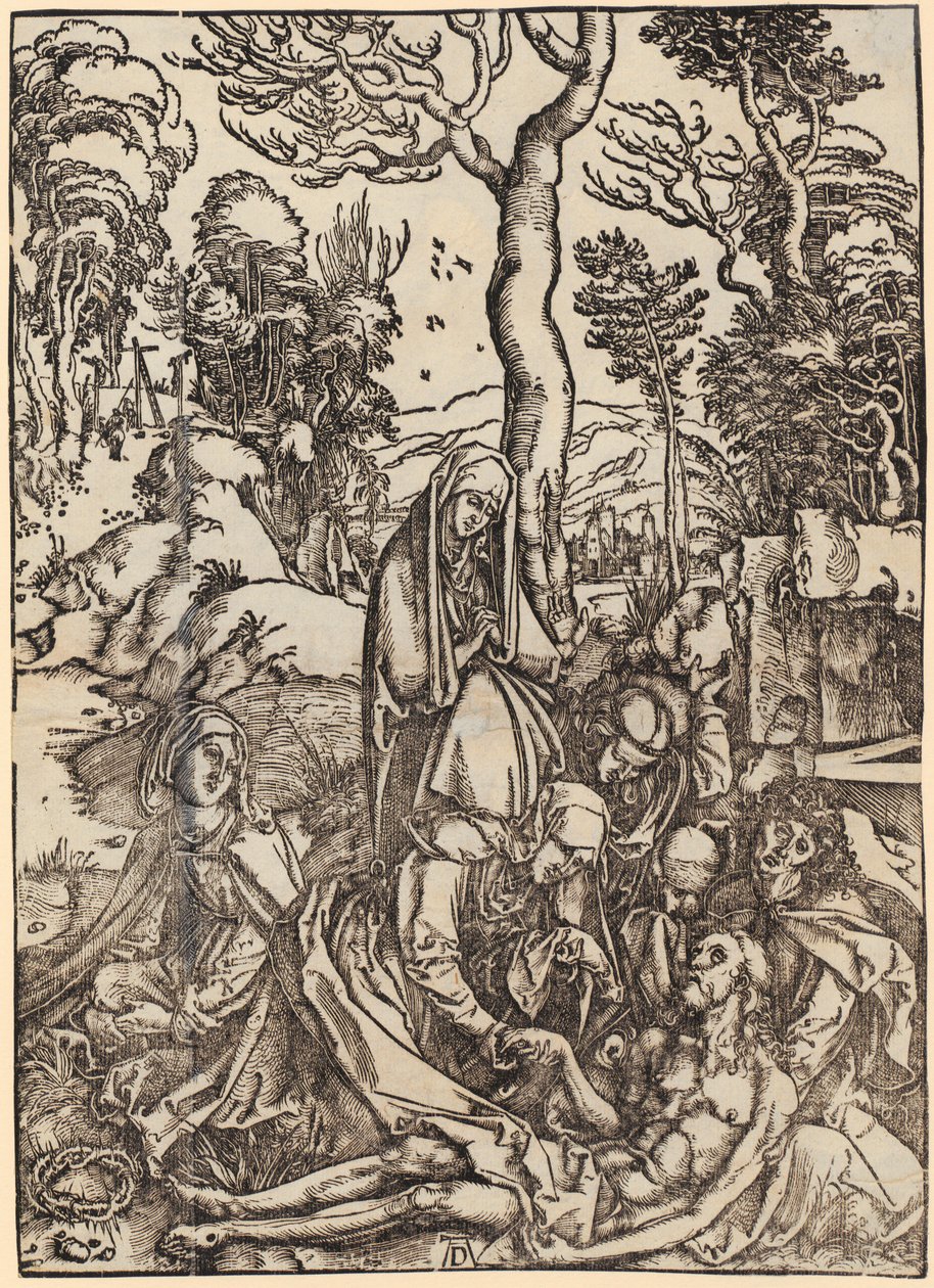 João perante Deus Pai e os anciãos, figura II, folha 4 da série «O Apocalipse» de Albrecht Dürer