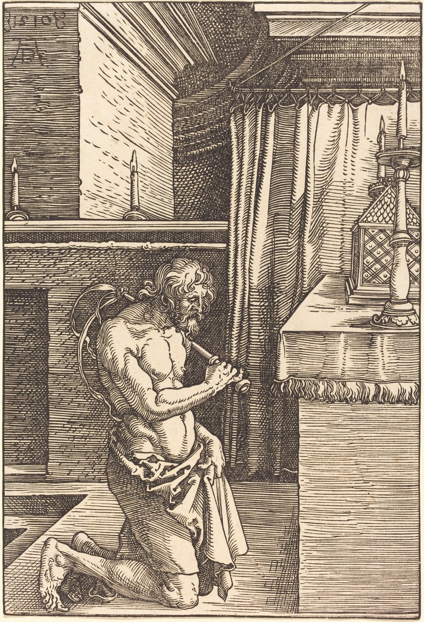 Rei David fazendo penitência de Albrecht Dürer