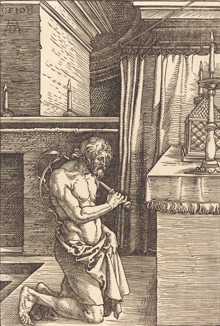 Rei David fazendo penitência, 1510. de Albrecht Dürer