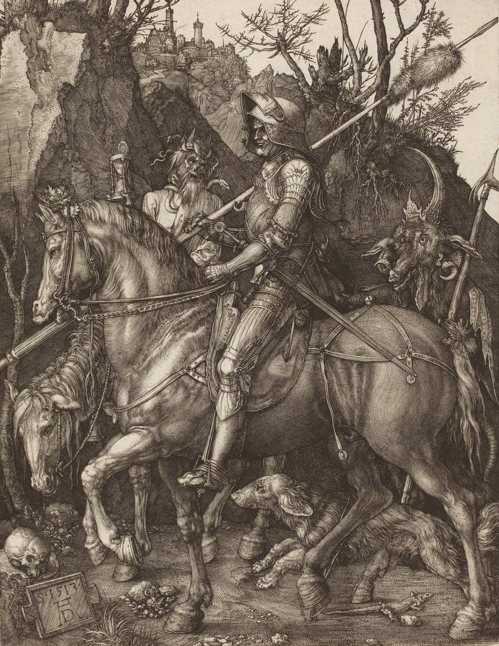 Cavaleiro, Morte e Diabo, 1513. de Albrecht Dürer