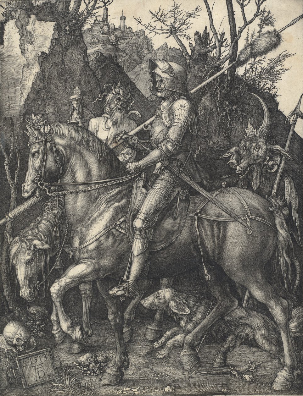 Cavaleiro, Morte e Diabo, 1513. de Albrecht Dürer