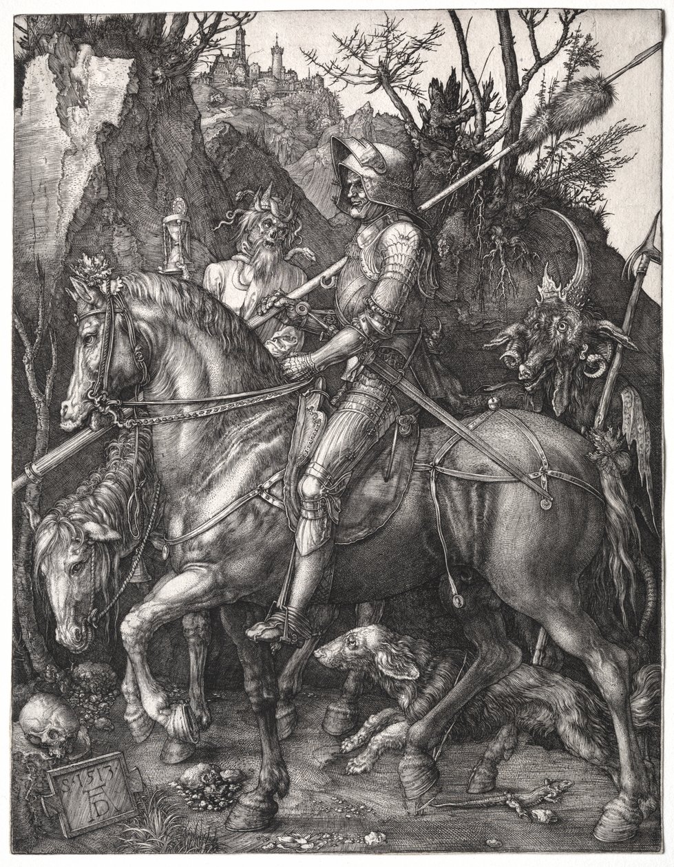 Cavaleiro, Morte e o Diabo de Albrecht Dürer