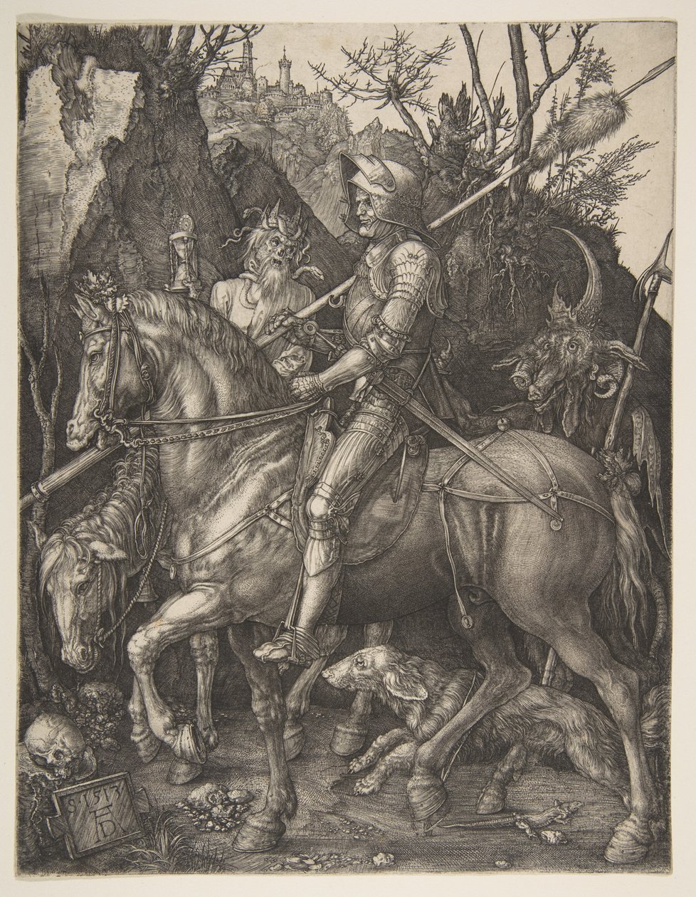 O Cavaleiro, a Morte e o Diabo de Albrecht Dürer