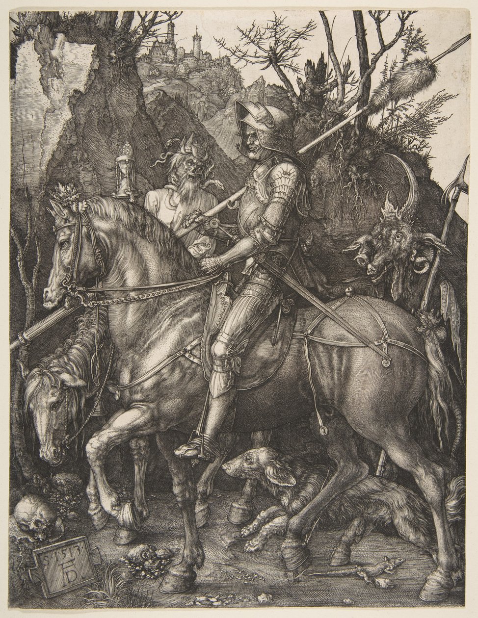 O Cavaleiro, a Morte e o Diabo de Albrecht Dürer