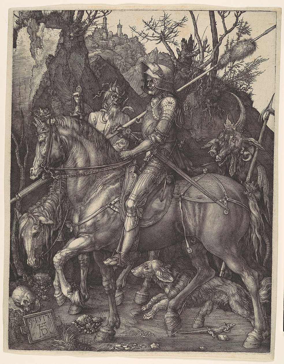 O Cavaleiro, a Morte e o Diabo de Albrecht Dürer