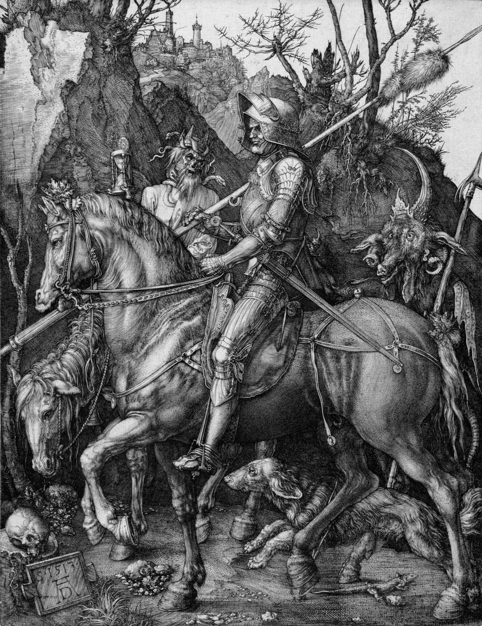 O Cavaleiro, a Morte e o Diabo de Albrecht Dürer