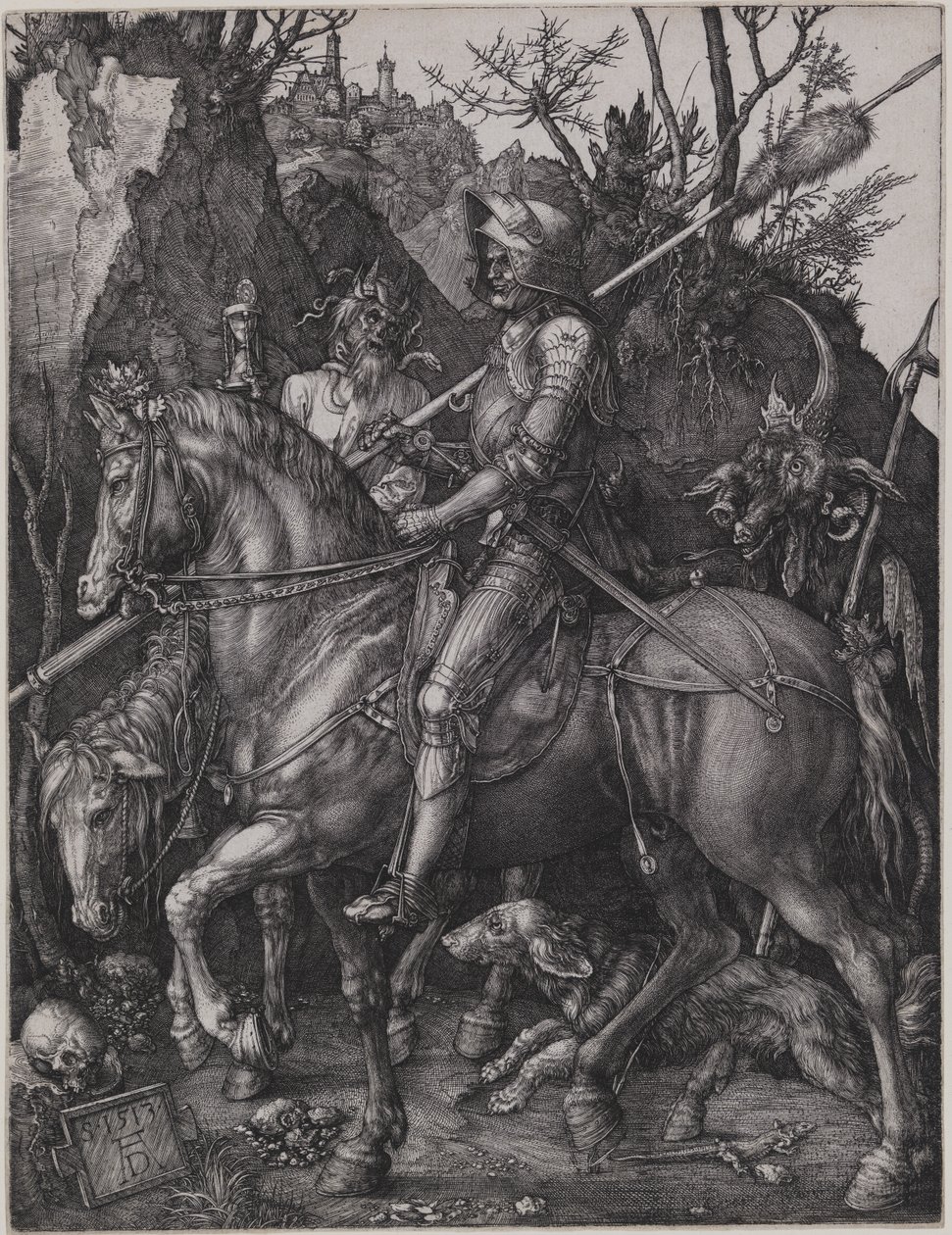 O Cavaleiro, a Morte e o Diabo de Albrecht Dürer