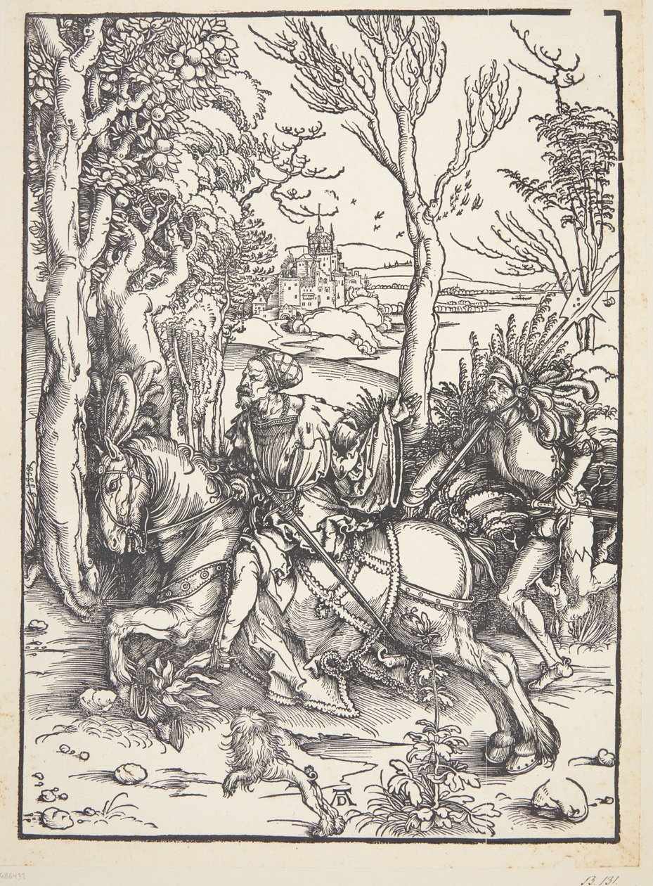 Cavaleiro e lansquenet de Albrecht Dürer