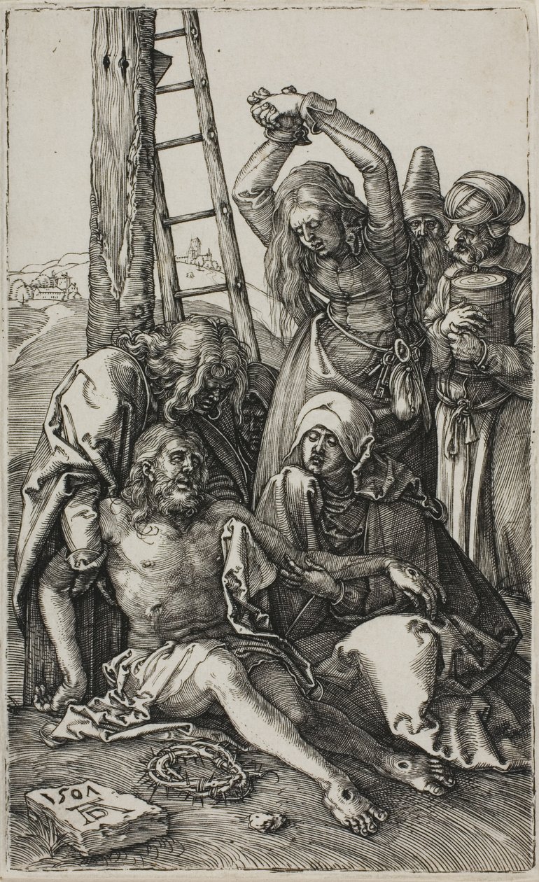 Lamentação de Cristo, da Paixão Gravada de Albrecht Dürer