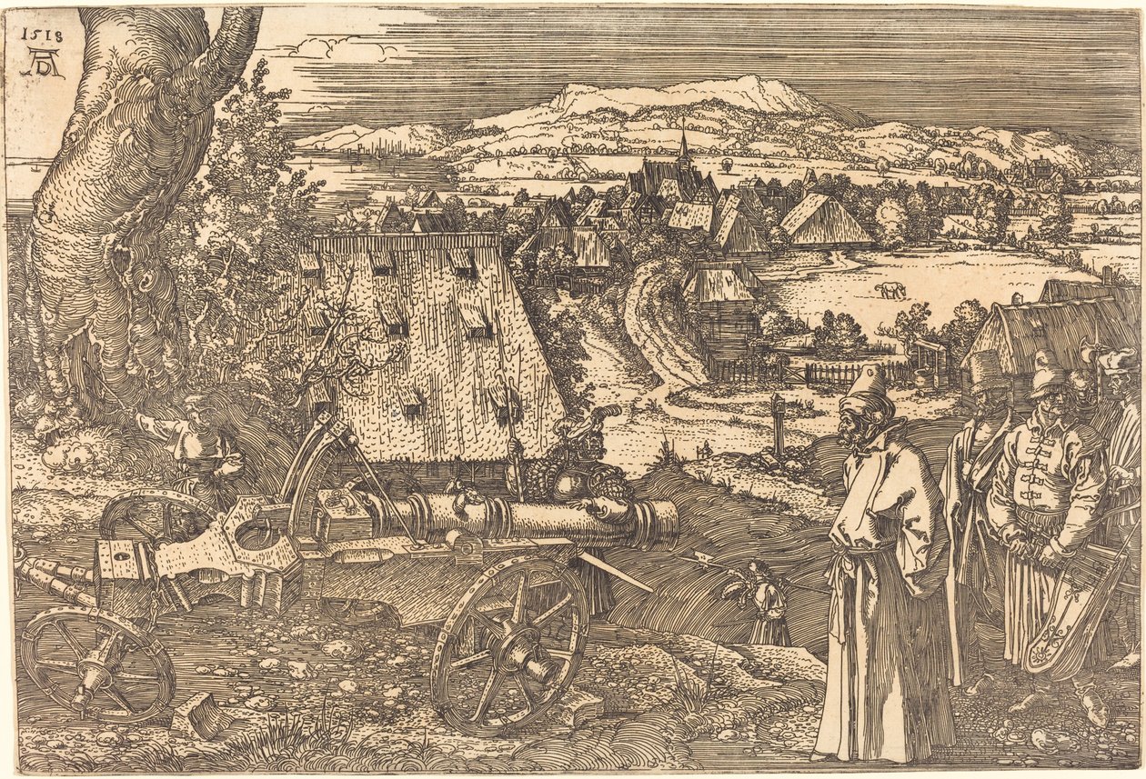 Paisagem com o canhão de Albrecht Dürer
