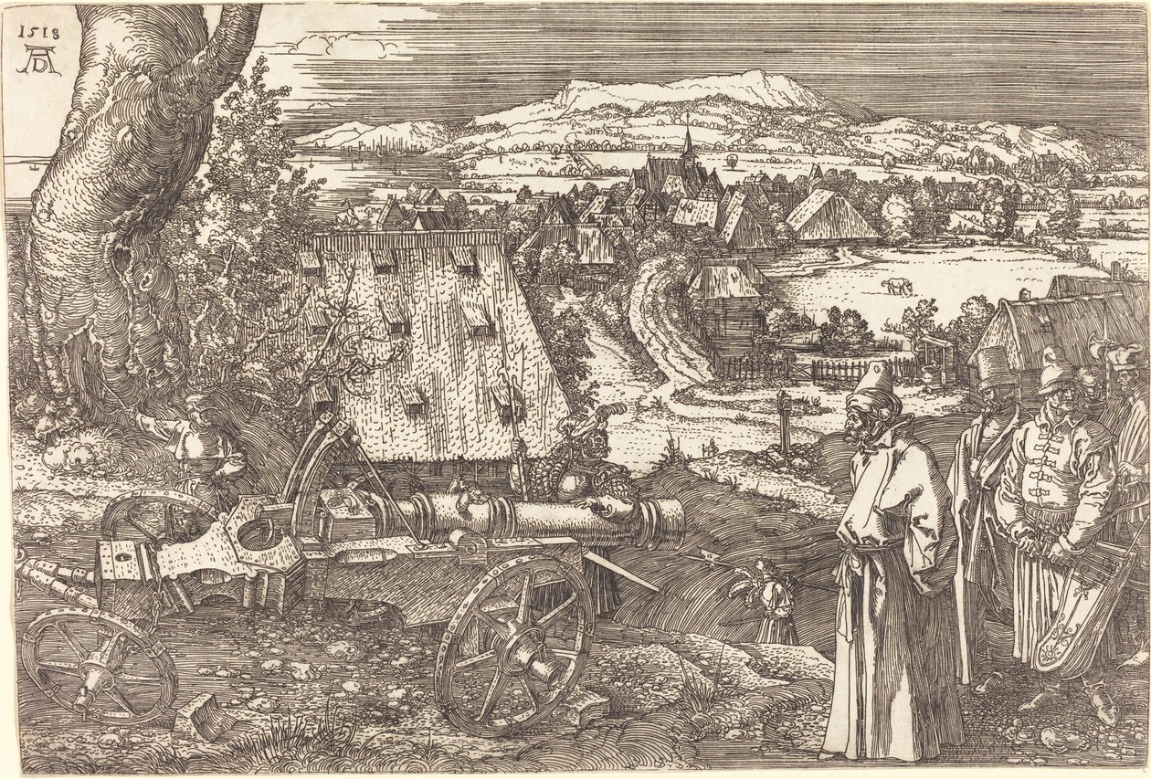 Paisagem com o canhão de Albrecht Dürer
