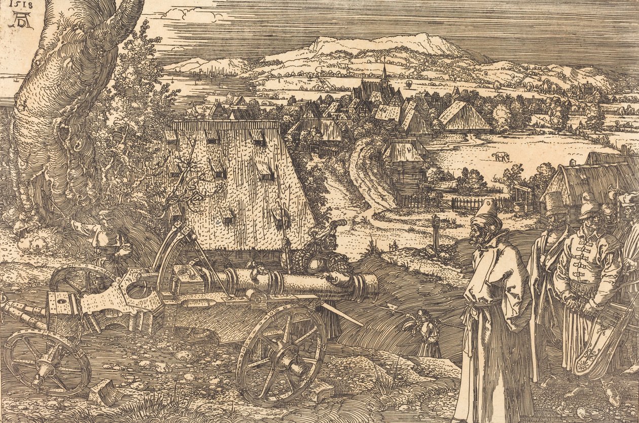 Paisagem com o canhão, 1518. de Albrecht Dürer