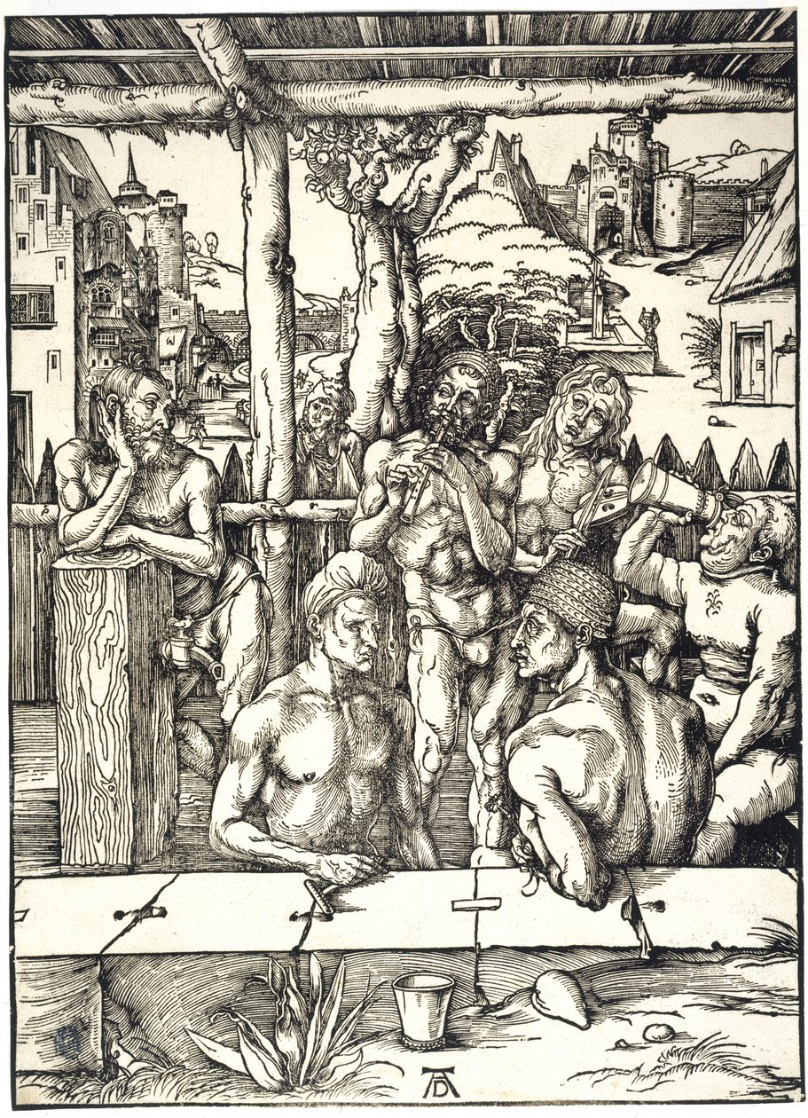 O Banho dos Homens (Bartsch 128) de Albrecht Dürer