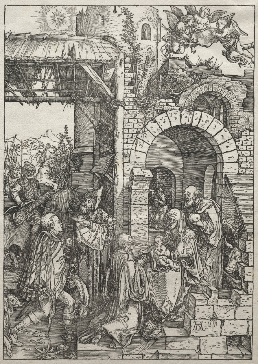 Vida da Virgem: Adoração dos Magos de Albrecht Dürer