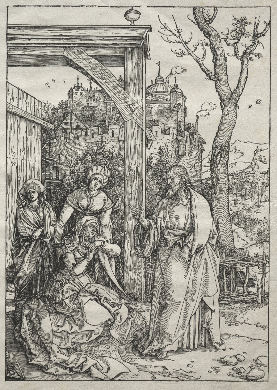 Vida da Virgem: Cristo despede-se da sua mãe de Albrecht Dürer