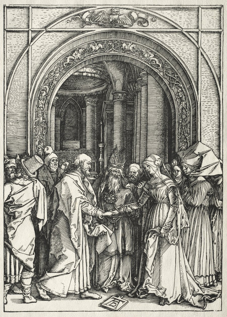 A Vida da Virgem: O Casamento da Virgem e de São José de Albrecht Dürer