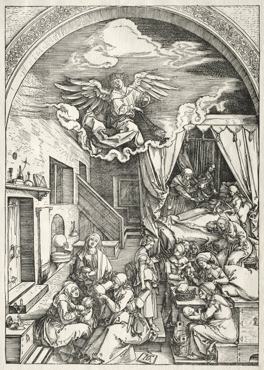 Vida da Virgem: Natividade da Virgem, 1504-1505. de Albrecht Dürer
