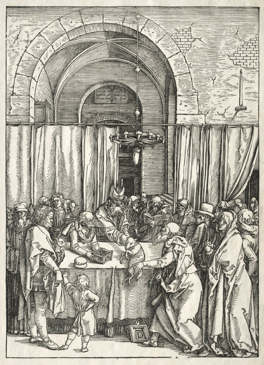 Vida da Virgem: Rejeição do Sacrifício de Joaquim de Albrecht Dürer