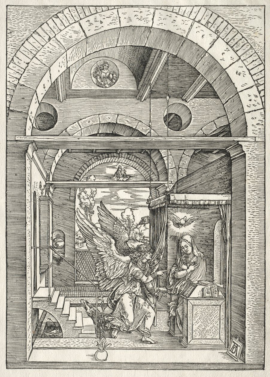 Vida da Virgem: A Anunciação de Albrecht Dürer