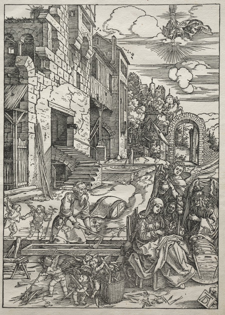 Vida da Virgem: O Descanso no Egito de Albrecht Dürer