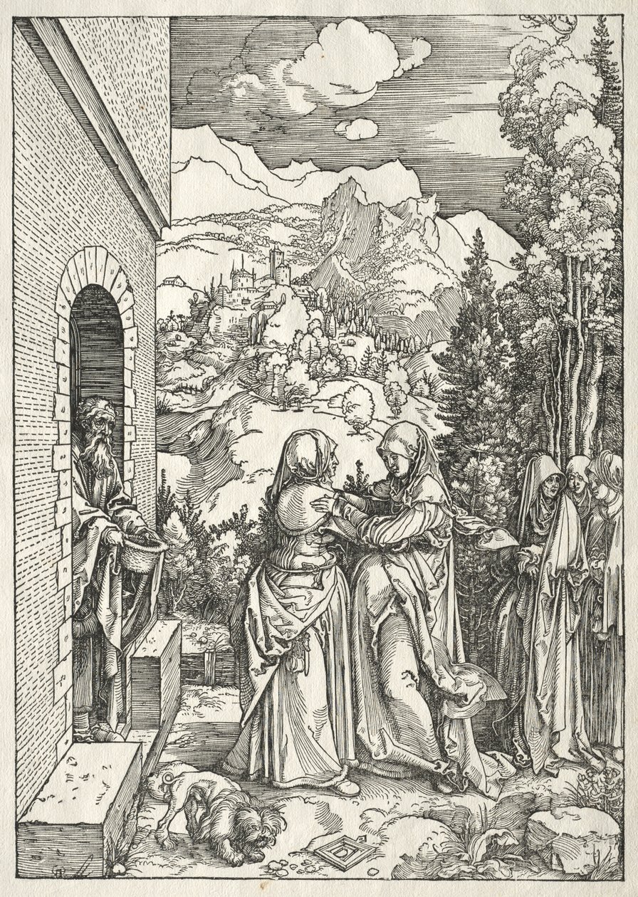 Vida da Virgem: A Visitação de Albrecht Dürer
