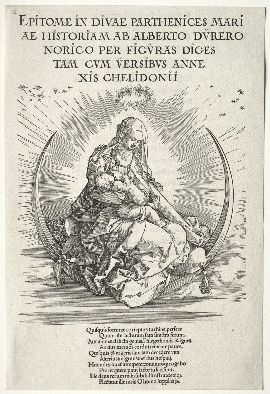 Vida da Virgem: Página de título de Albrecht Dürer
