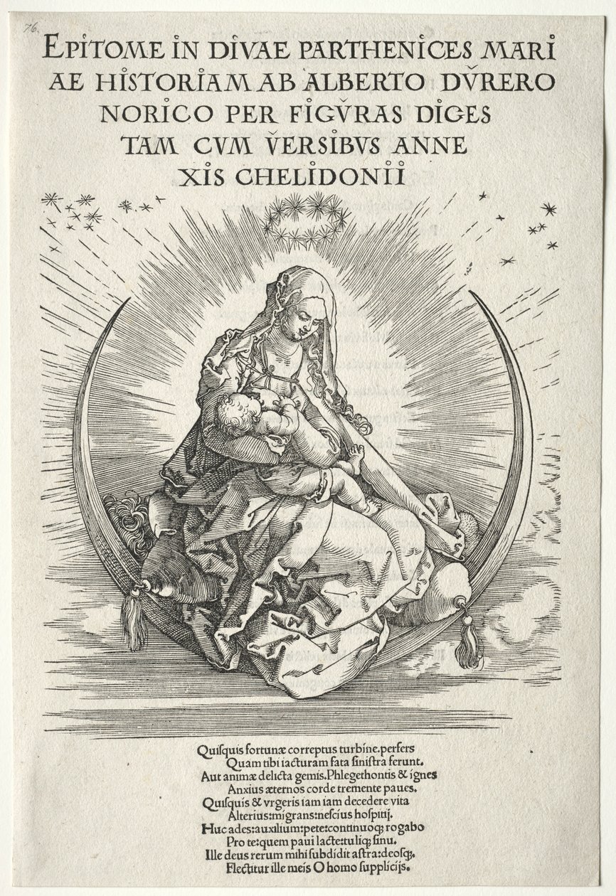 Vida da Virgem: Página de rosto, 1511. de Albrecht Dürer