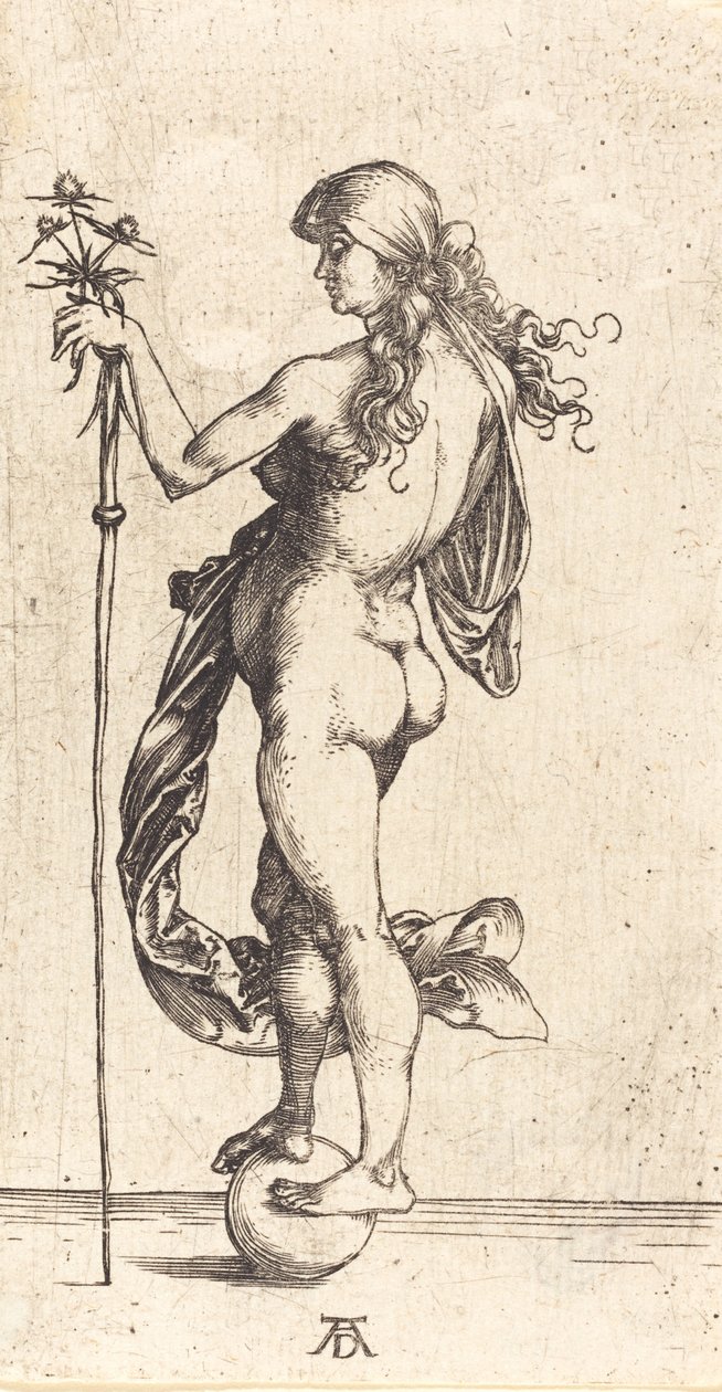 Pequena Fortuna, c. 1496. de Albrecht Dürer