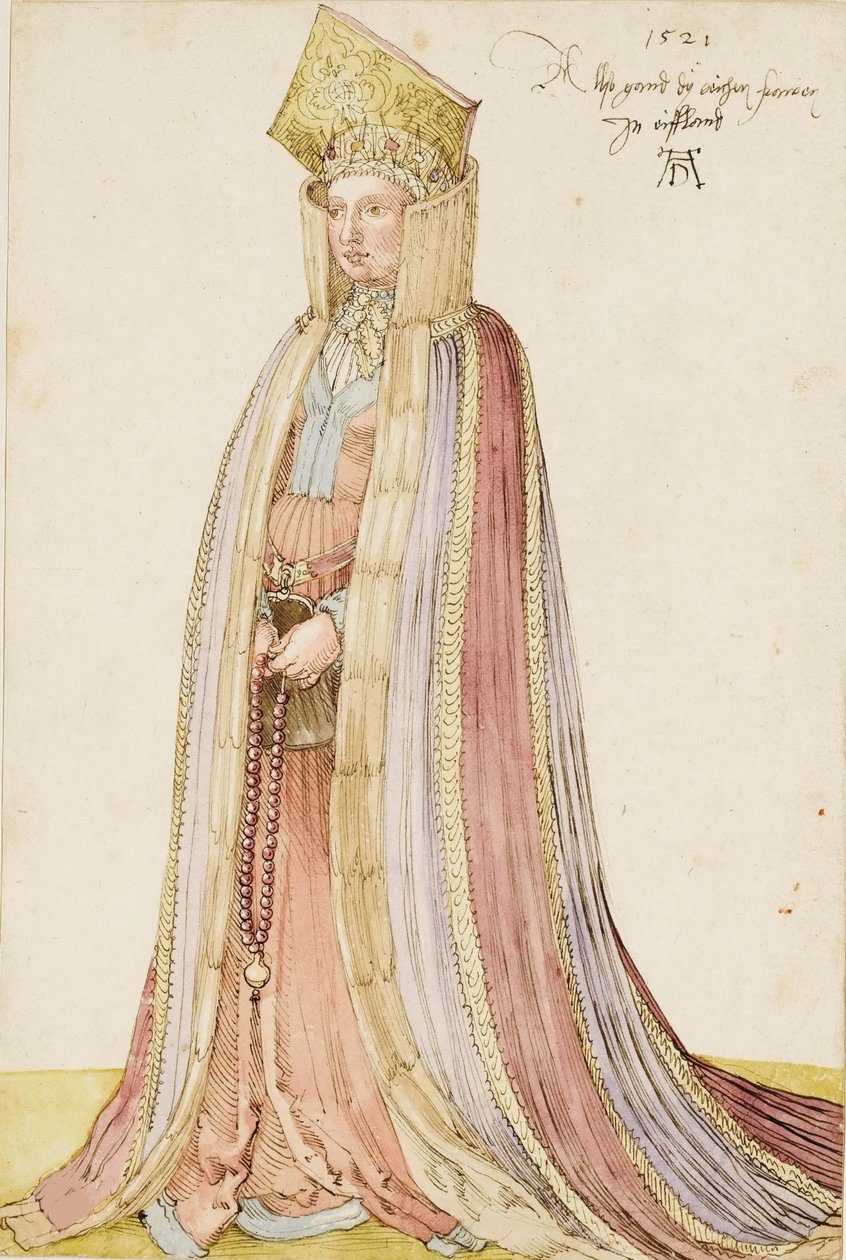 Senhora da Livônia, 1521. de Albrecht Dürer